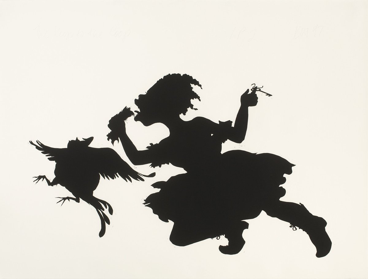 TangMuseum's tweet photo. "#KaraWalker examines race, gender, violence, and class through her..." #TangCollectiveCatalog #TangCollection https://t.co/zT5V0r2o1x https://t.co/w5tju3u56v