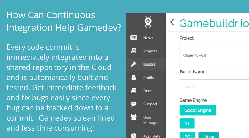 gamebuildr's tweet photo. Part of an #indiedev team?
We're making #CI systems for game engines, try out our system for #defold and #godotengine in closed beta! https://t.co/7mHAk1pPnZ