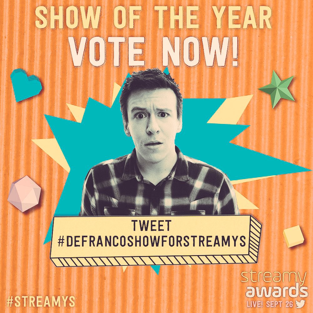 chillinbrooke_'s tweet image. Let&apos;s Make America🇺🇸 Great Again #DeFrancoShowForStreamys