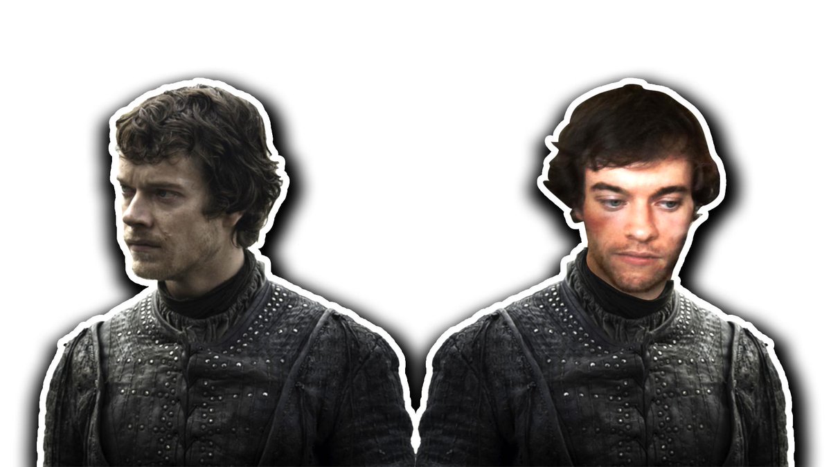 Graser's tweet image. H is definitely that guy Theon Greyjoy in Game of Thrones.. lmao