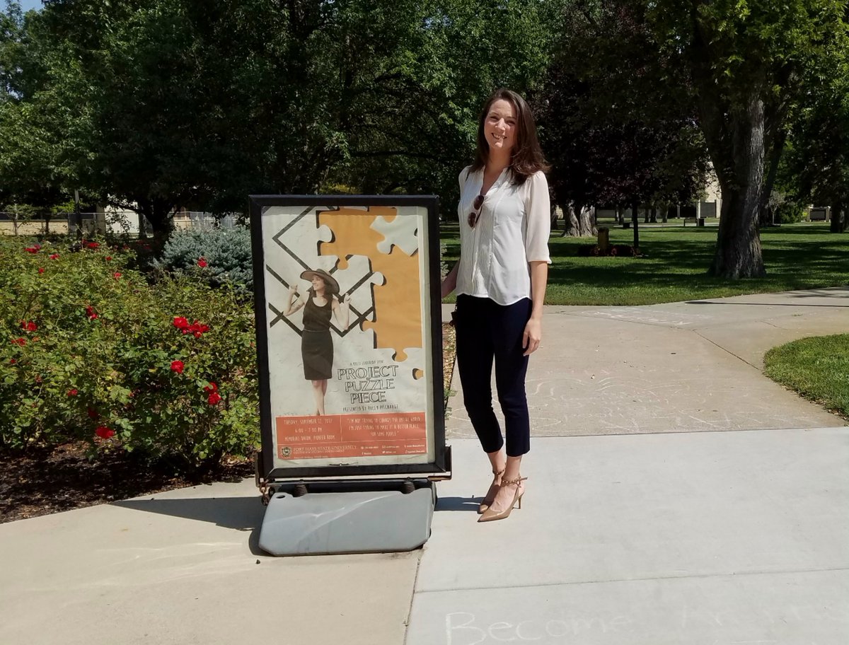 FHSU_Engage's tweet image. Join Holly at 6pm for #ProjectPuzzlePiece - a #QuestLeadership &amp;amp; #First40Days program! Memorial Union - Pioneer Room #GetInspired