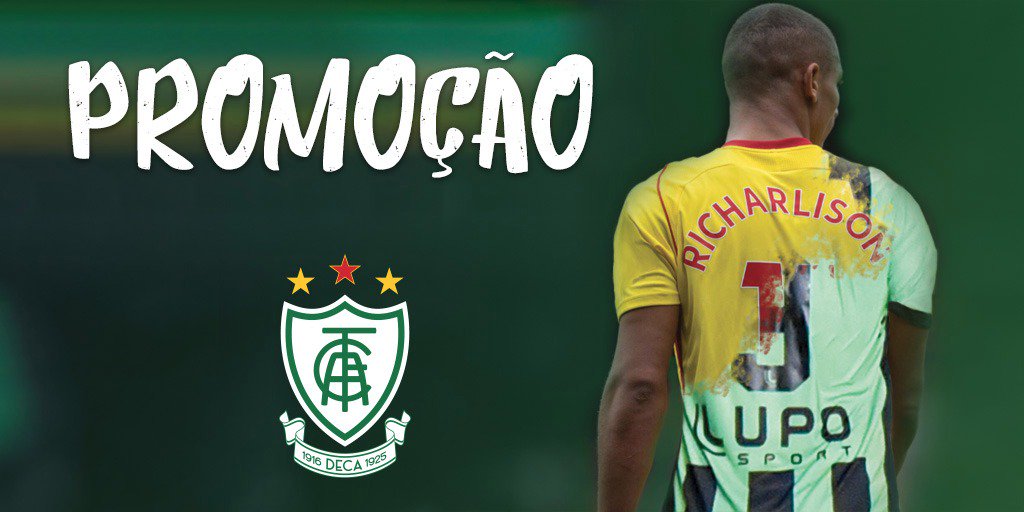 AmericaFC1912's tweet image. Quer concorrer a uma camisa do América e outra do @WatfordFC? Então, se liga:

📌Dê RT neste tweet
📌Siga o @americamg
📌Siga o @richarlison97