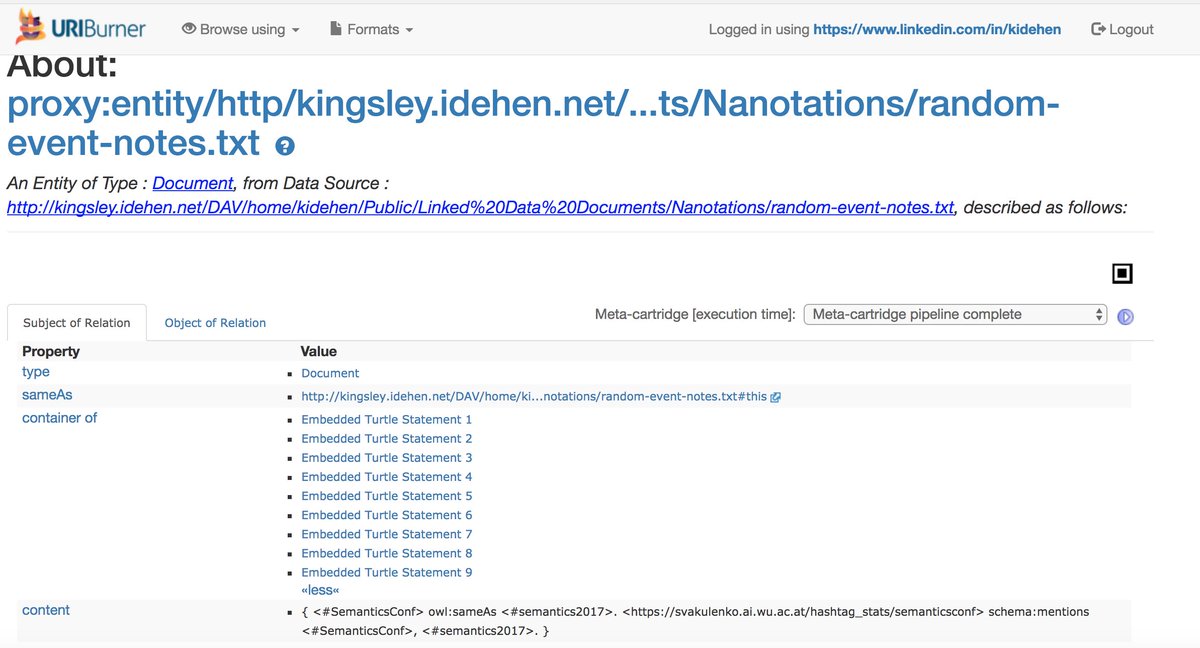 kidehen's tweet image. How our tools (@datasniff, #URIBurner, #Virtuoso7, #ODSBriefcase) trivialize #SemanticWeb of #LinkedData exploitation &amp;amp; understanding.