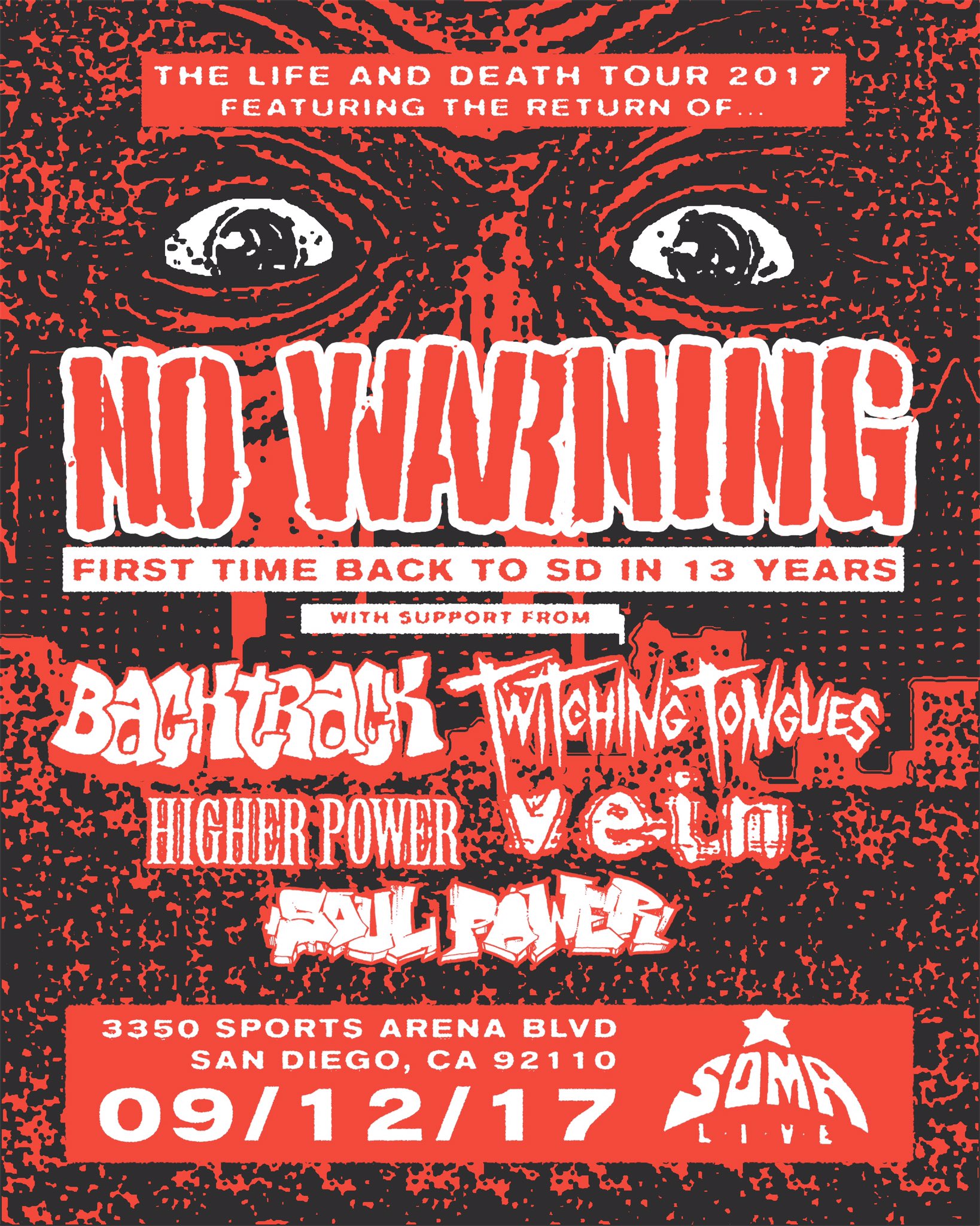 SOMA San Diego on Twitter: "2NIGHT // Drs 6 Soul Power 7-7:20 Vein 7:35