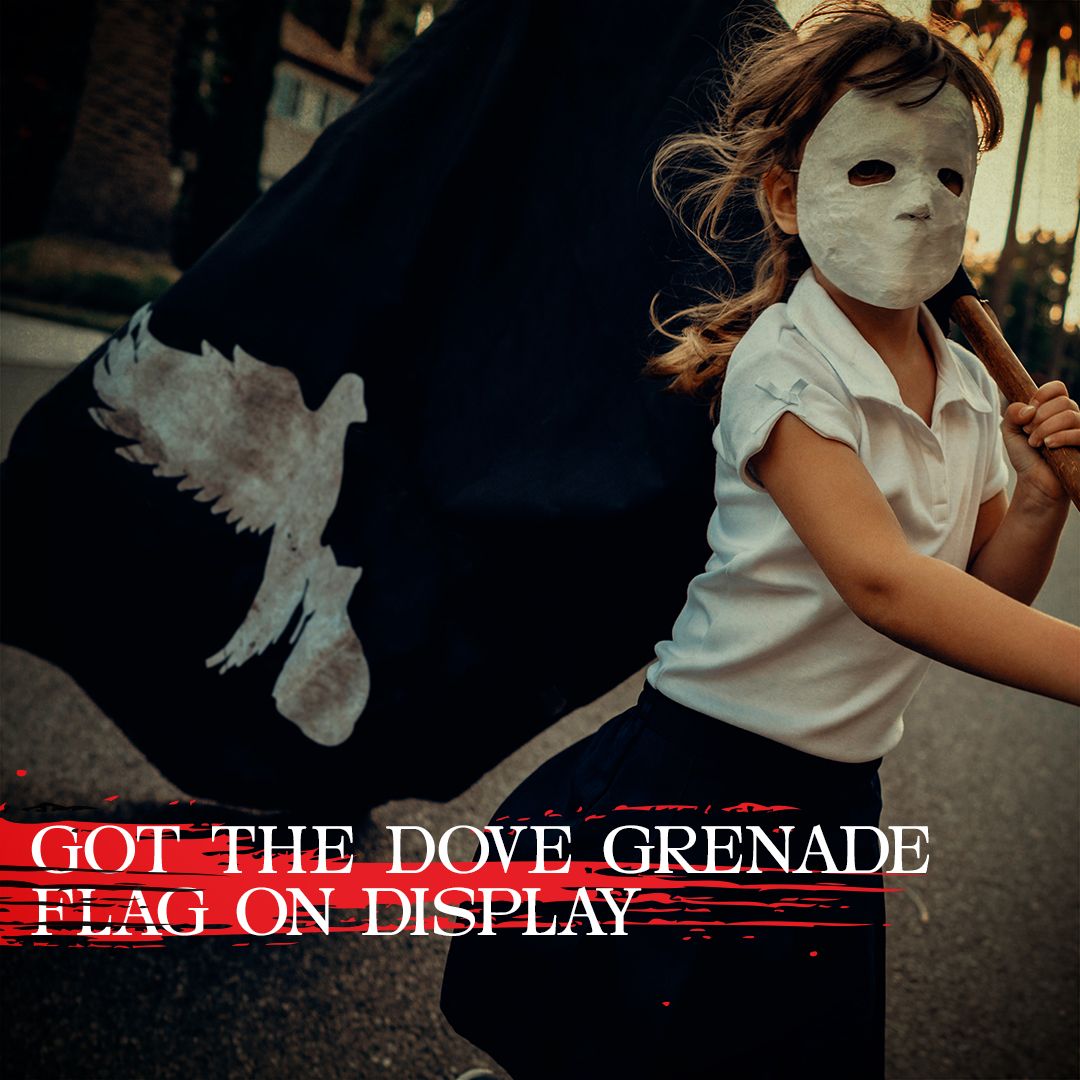 Hollywood Undead Got The Dove And Grenade Flag On Display T Co 8d9fzz2o8d