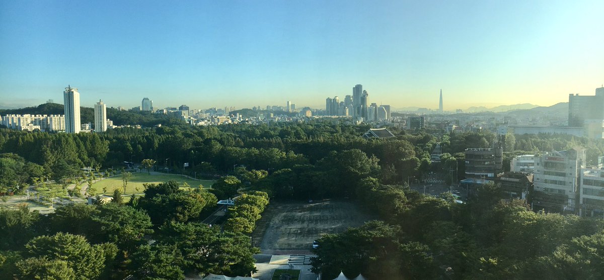DanLambe's tweet photo. I am wowed by the urban forest in Seoul! Great trees, signage and communications. https://t.co/lFEiyFHj5g