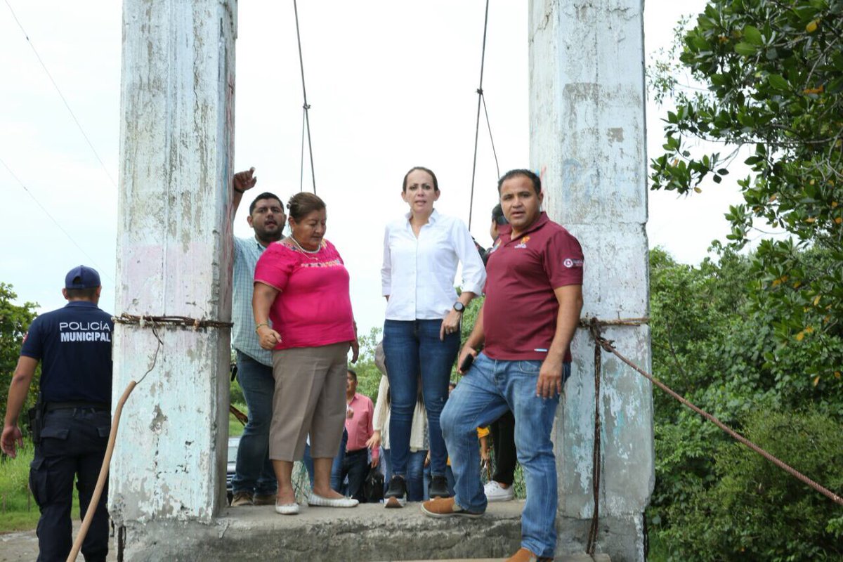 paula_hdz's tweet image. Revisión del puente "El Sajio" en la comunidad Brisas del Mar #Suchiate