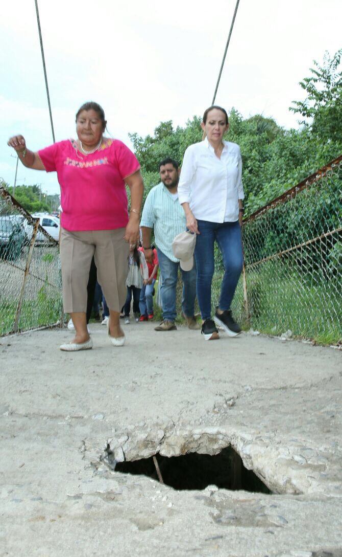 paula_hdz's tweet image. Revisión del puente "El Sajio" en la comunidad Brisas del Mar #Suchiate