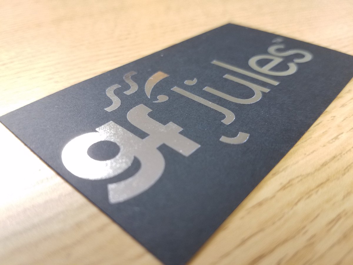 Digital Spot Gloss and Foil Stamping in house!