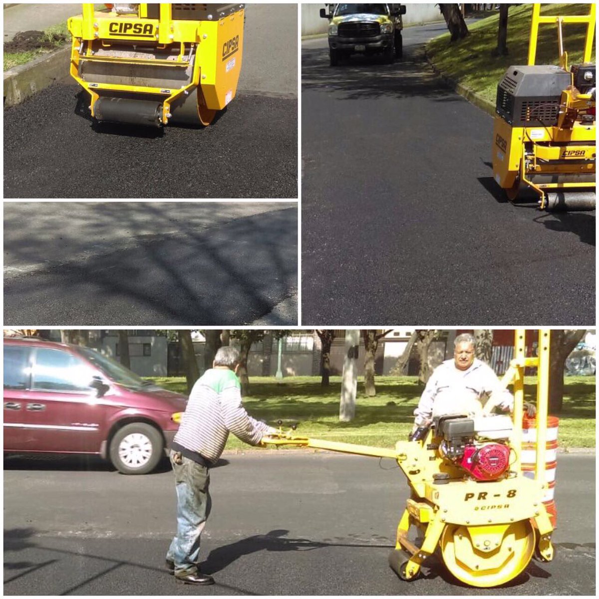 Atendemos solicitud para servicio de bacheo en la colindancia Paseos de Taxqueña, Hermosillo y Campestre Churubusco (GNP)