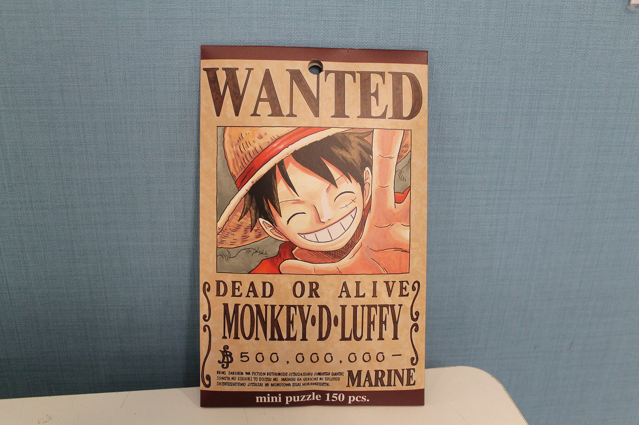 One Piece麦わらストア渋谷本店 בטוויטר オススメ商品 パズル 手配書ミニパズル 150ピース モンキー D ルフィ 600円 税 麦わらストア Onepiece