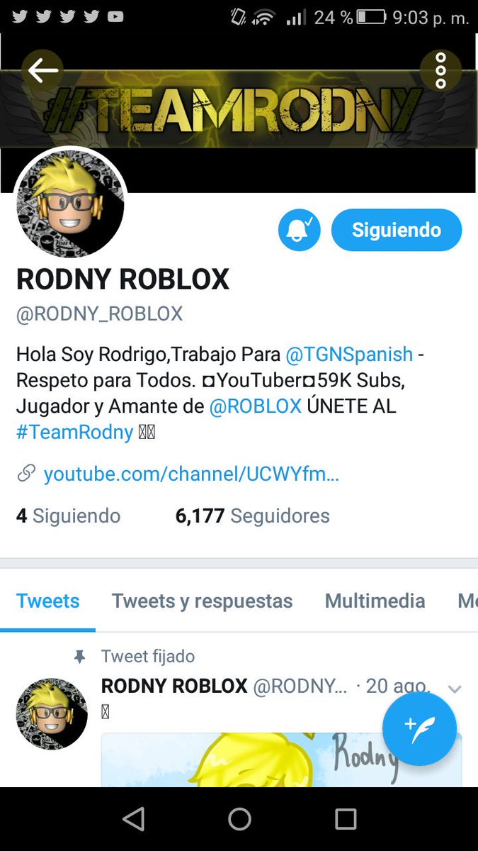 Rodnymanuel At Manuelreque20 Twitter - top videos from roblox games web page 177