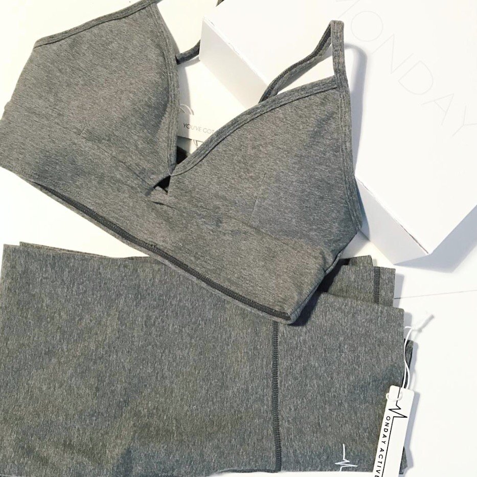 MondayActive's tweet image. No such thing as too much grey. @burgersndburpees we can’t wait to see you rock this look! #MondayActive
