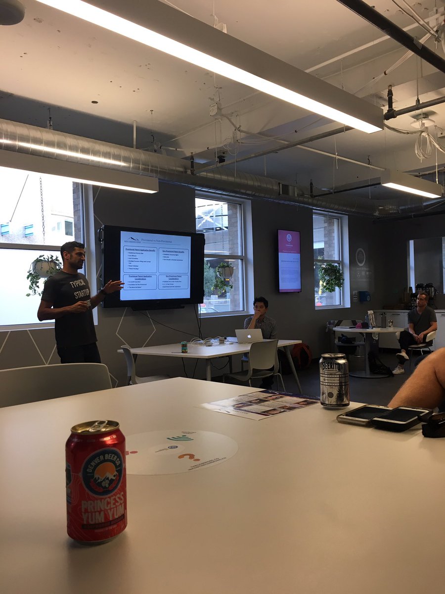 JRCEsq's tweet photo. The @RMPatent team presenting some Patents 101 #patent #IP at the @commonsonchampa https://t.co/FRwCt5iBV8