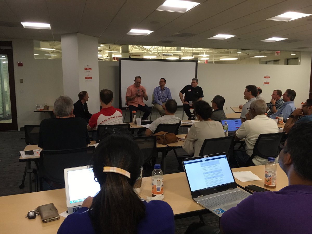VGeffray's tweet photo. Panel discussion with our own @ImadMouline at the #awsboston hosted by @Everbridge https://t.co/ZYQj8DTmzl