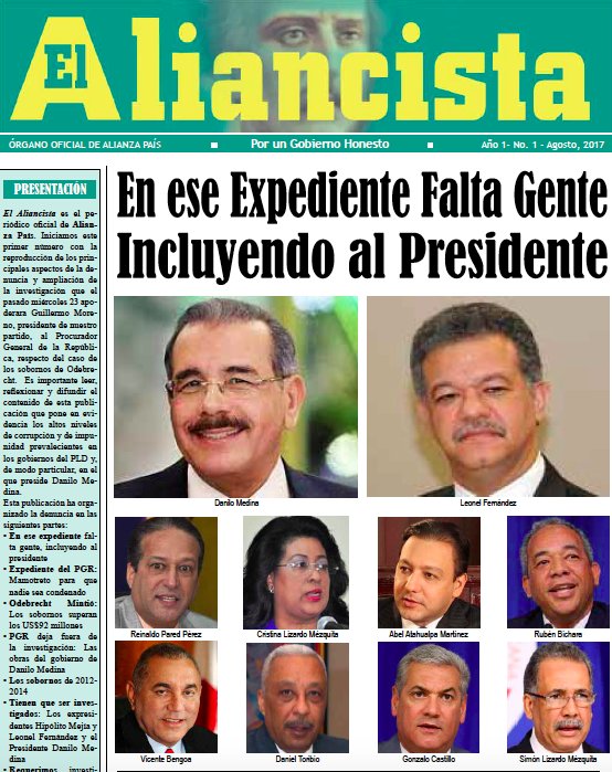 Presentamos "El Aliancista" periódico oficial de <a href="/AlianzaPaisRD/">Alianza País</a>. Compartimos nuestro primer número #ElAliancista alianzapais.com.do/newspaper.cfm