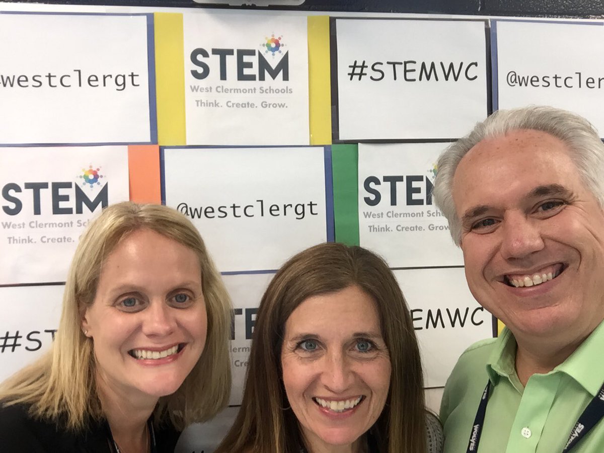 Ready for STEM Center Open House. Can't wait to see our parents and students @WestClerGT #selfiestation #STEMWC