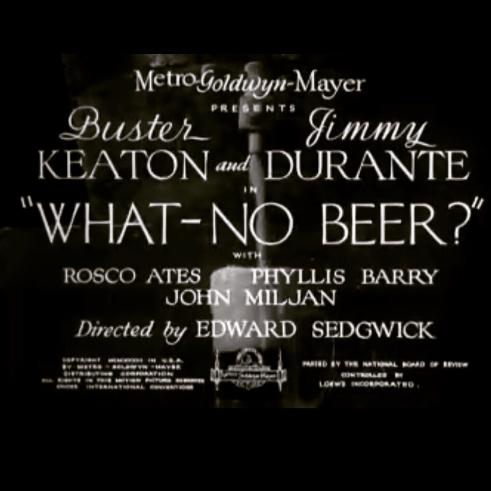 beardedbar's tweet photo. Found this classic on my @tcm app "What - No Beer?" Starring #JimmyDurante and #BusterKeaton . #beer #beardedbartender https://t.co/fXSXcEsNvs