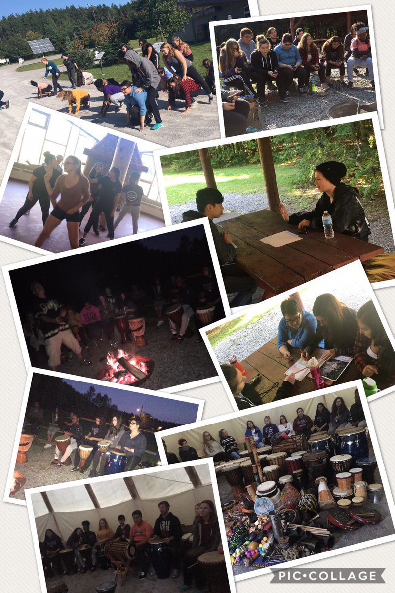 #pvnclearns #htcss Day two of HT SHSM camp!  GPS art design, customer service, drumming circle and campfire!