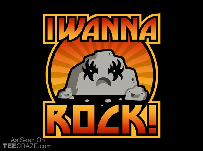 wickedbazaar's tweet photo. I Wanna Rock T-Shirt https://t.co/h7Mf7HIxgW #tshirt #tee #art #TCRZ #fashion https://t.co/M1VzyyY3au