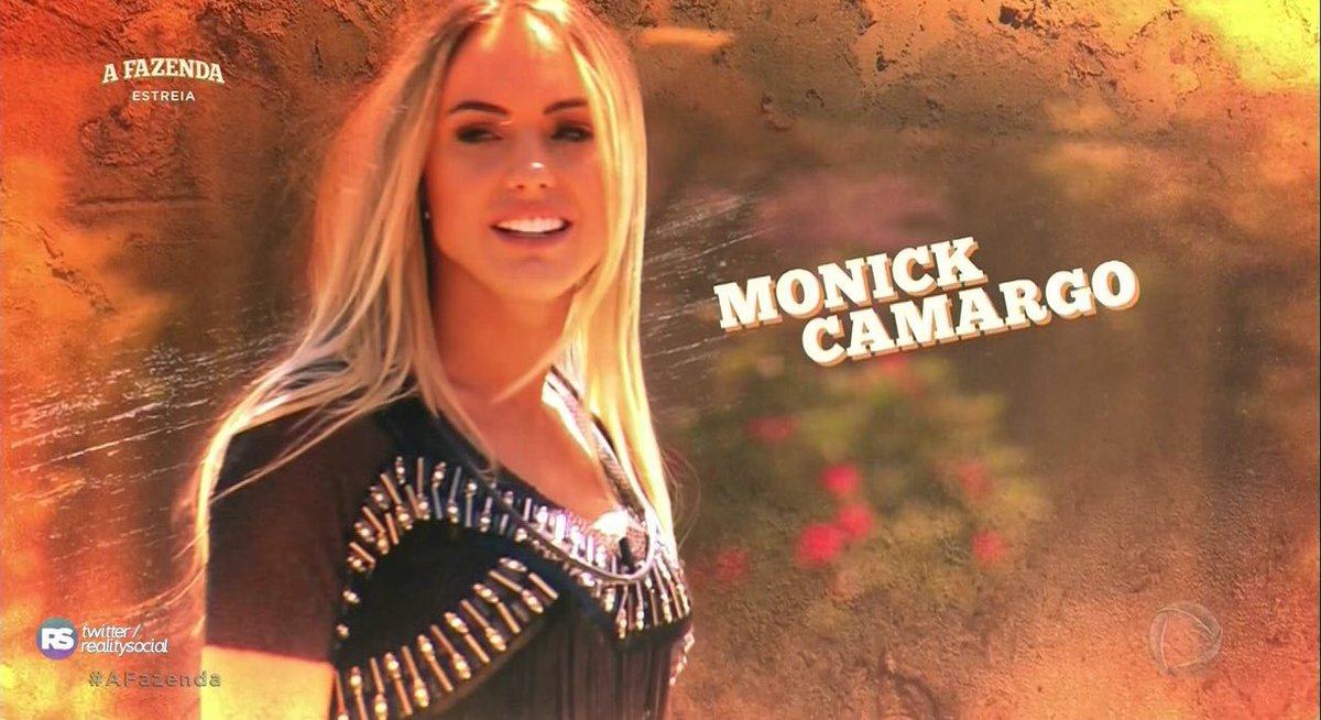 monickcamargo's tweet photo. Quem já é #TeamMonick da RT aqui, pra ver quantos somos. #AFazenda https://t.co/HmxA1SWOJs