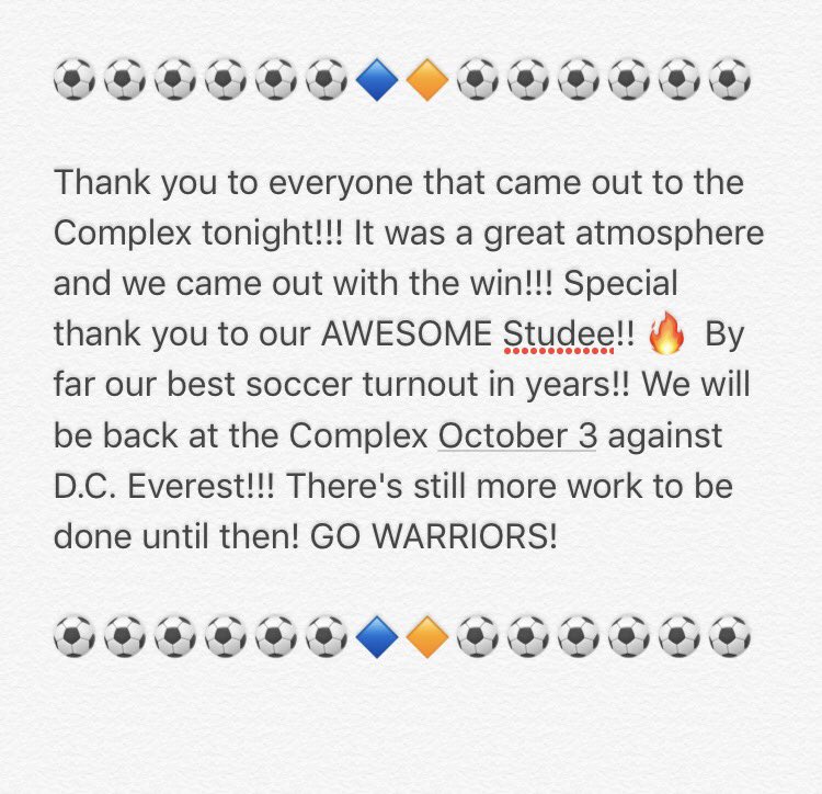 WWBoysSoccer1's tweet photo. https://t.co/hEM8Px4Mch