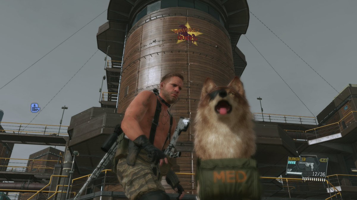 Grantosterone's tweet image. It's good to return home occasionally. #mgsv #motherbase #whiskeyqueen #cooldoggo #gay #PS4share