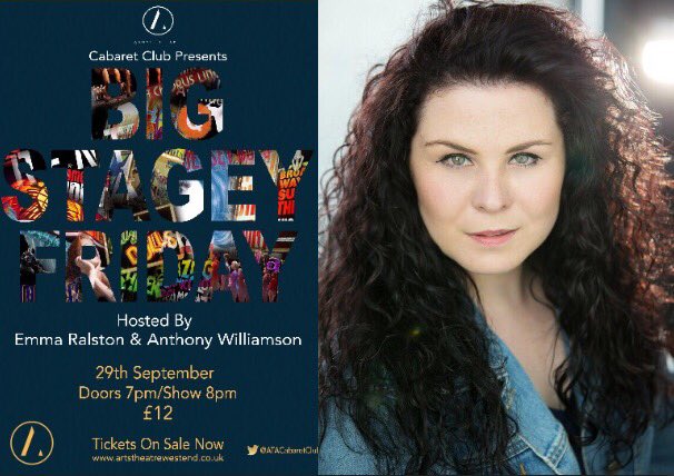 ATACabaretClub's tweet photo. Hosting BIG STAGEY FRIDAY is EMMA RALSTON. Emma's credits include: Into the Woods, The Frogs. NewsRevue &amp; Jog On. https://t.co/jjANNbDETG https://t.co/mPmwFsp6gP