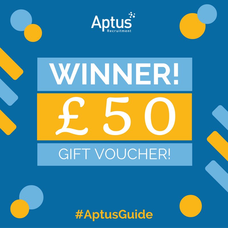 AptusITDigital's tweet photo. @WeAreLikeMinds @herro_lori And also congratulations to @Lilopossum for winning a £50 gift voucher - we'll also email you shortly with details! #AptusGuide https://t.co/WVg6WGaSjO