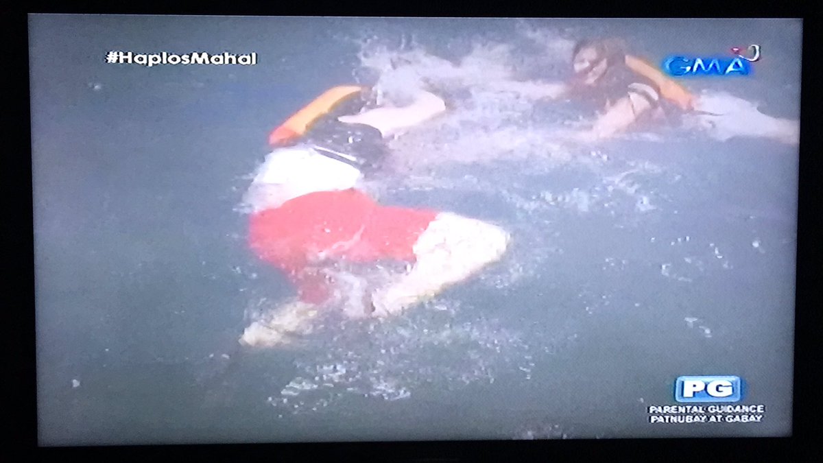 abbey_cayco's tweet photo. But wait paano po malulinod si Angela eh naka life vest po? Sa lakas ng alon? #HaplosMahal @sanya_lopez @GMADrama @MagnoPancho https://t.co/q8uZ3ydIKo