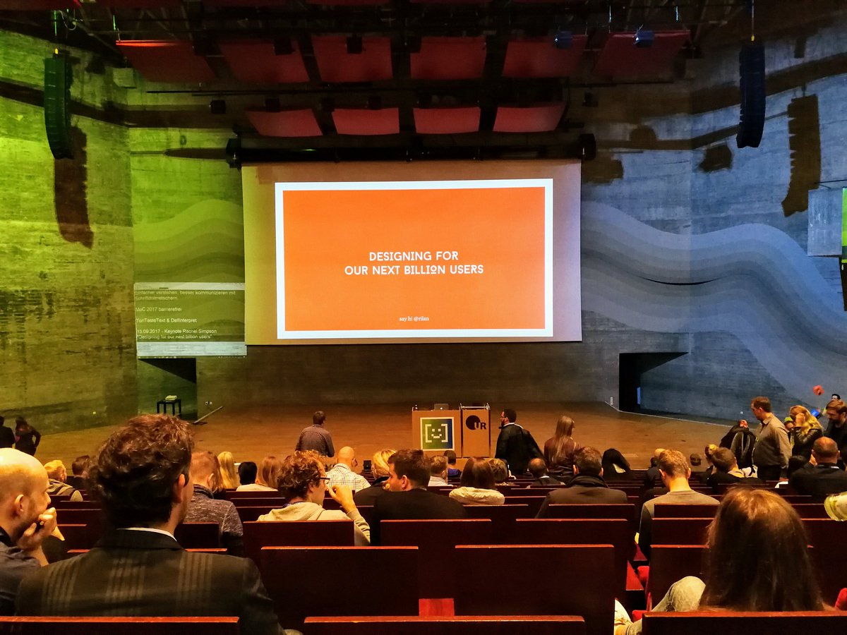 SoftsheepDE's tweet image. Endspurt auf der #muc17. Letzter Tag. Letzte Keynote. Heute mit @rilan.