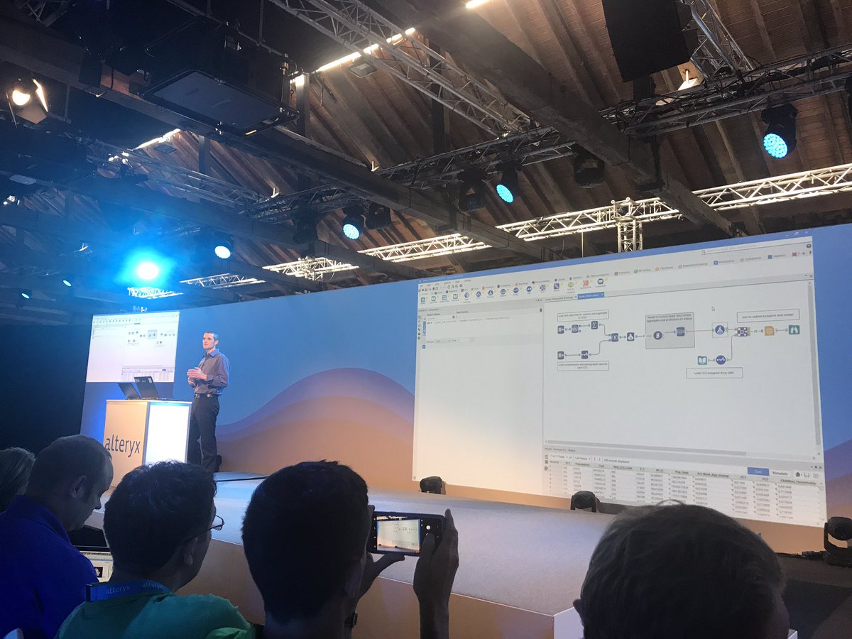 echenty's tweet photo. Awesome demo #alteryx17 #spark #indatabase https://t.co/WHlenrLlec
