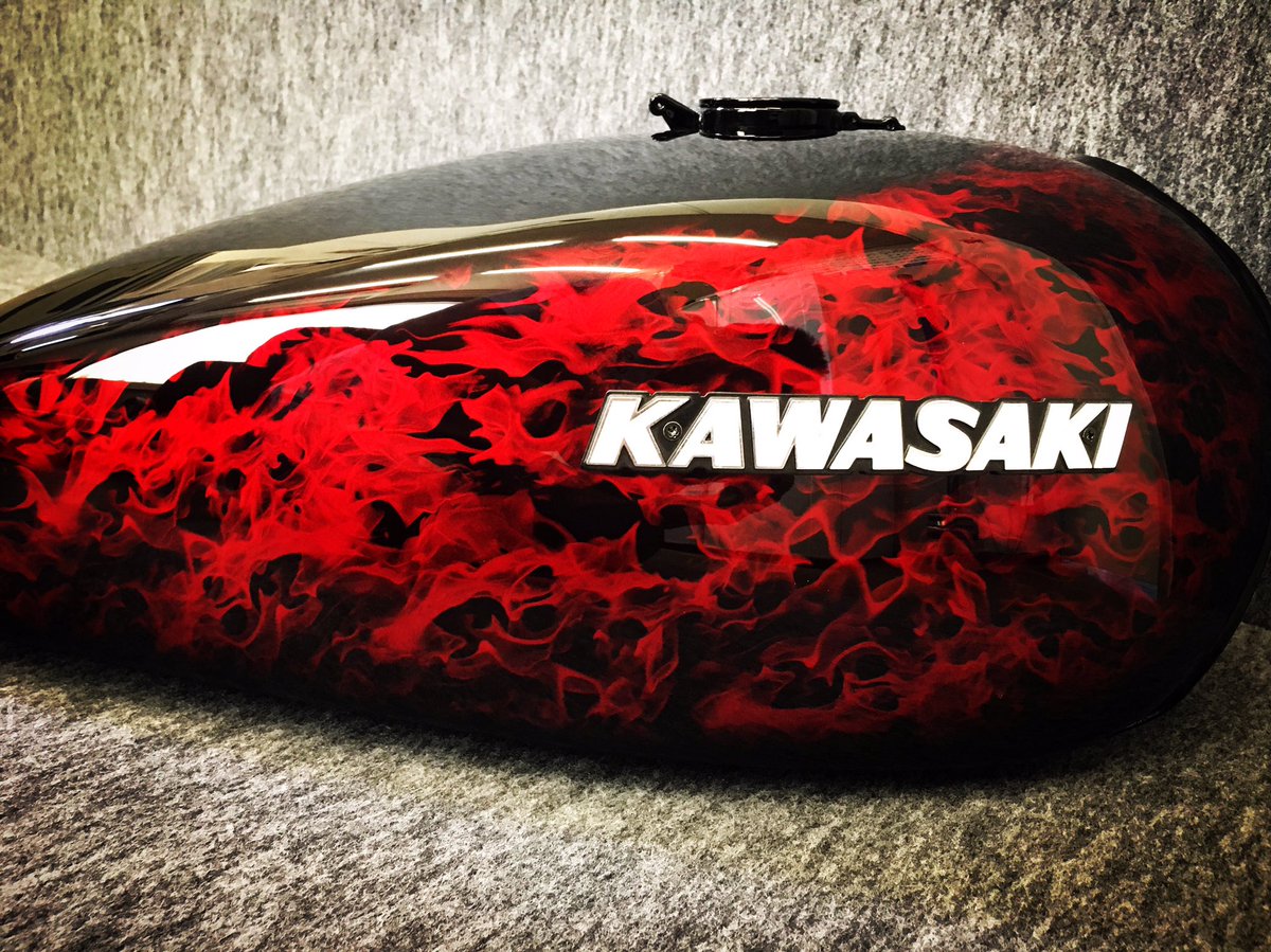 kawasaki#z1#z2#火の玉#リアルファイヤーボール#custompaint#paint