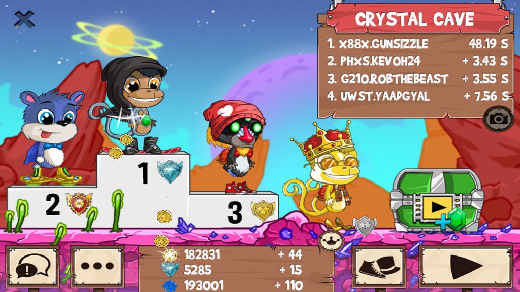gunsizzle's tweet image. Get on my level, son! #funrun2 #KevOh24 #robthebeast #yaadgyal