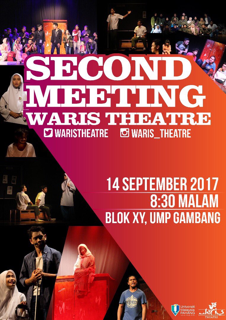 WarisTheatre's tweet photo. hye guys !! sape yg tak sempat hadir semalam , nanti datang tau !
#SOT17
#UMP
#minds17
#NEWMEMBER
#Recruitment
@TwtUMP
@umpmalaysia https://t.co/5EGnV9BT2t