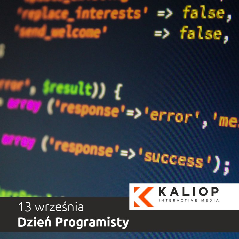 KaliopPoland's tweet image. 13 wrzesień to 256 dzień roku. Świętujemy więc #dzieńprogramisty #kaliopteam