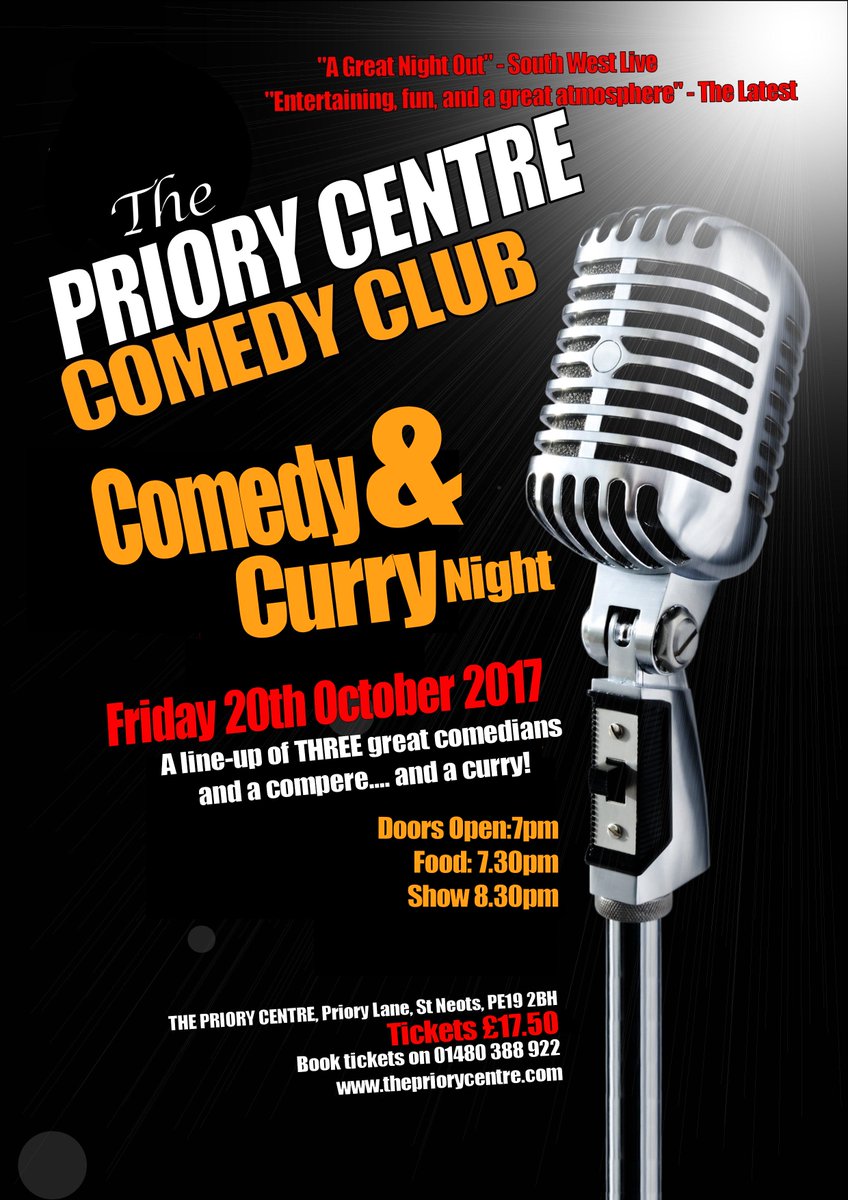 Love Comedy? Love Curry? ..... Of course you do. 
Get your tickets now! 014880 388 922