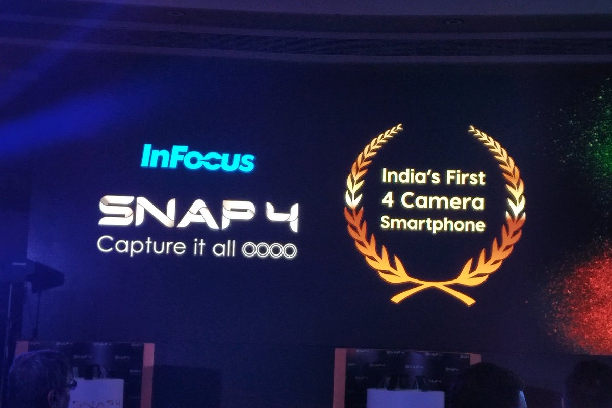rohitarora_25's tweet image. .@InFocus_IN just showcased the world's first smartphone with four cameras on board.
#InFocusSnap4