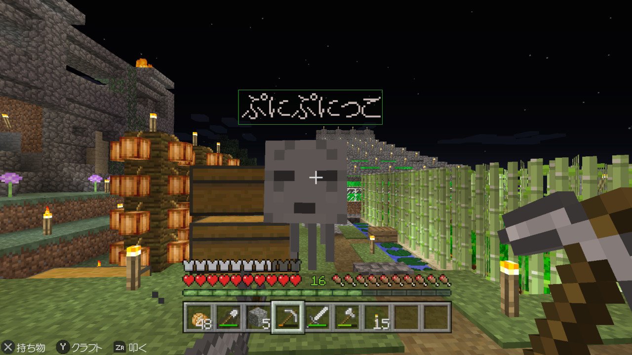 ট ইট র 天号 スイッチのマインクラフト かなの名前が文字化けしなくなったのね Minecraft マイクラ Nintendoswitch T Co Nizkspmfbv ট ইট র
