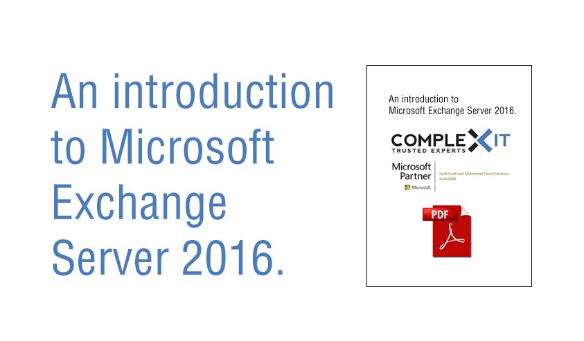 ComplexITLondon's tweet image. New #Blog post: an introduction to @MSFTExchange 2016 - pos.li/275ocf #msexchange #email #businessadvice #businesstips