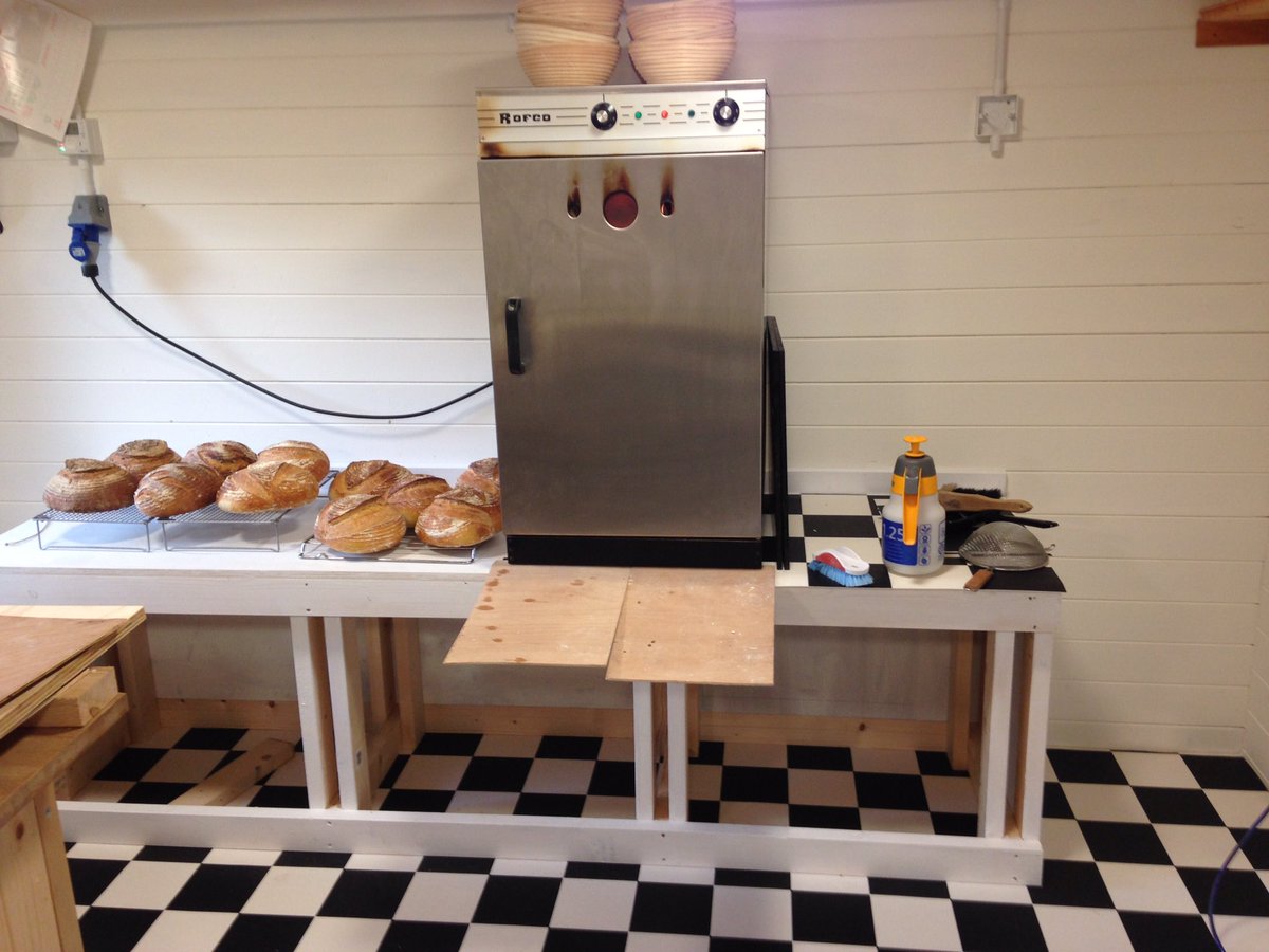 2nd morning baking in the new Bread Shed!