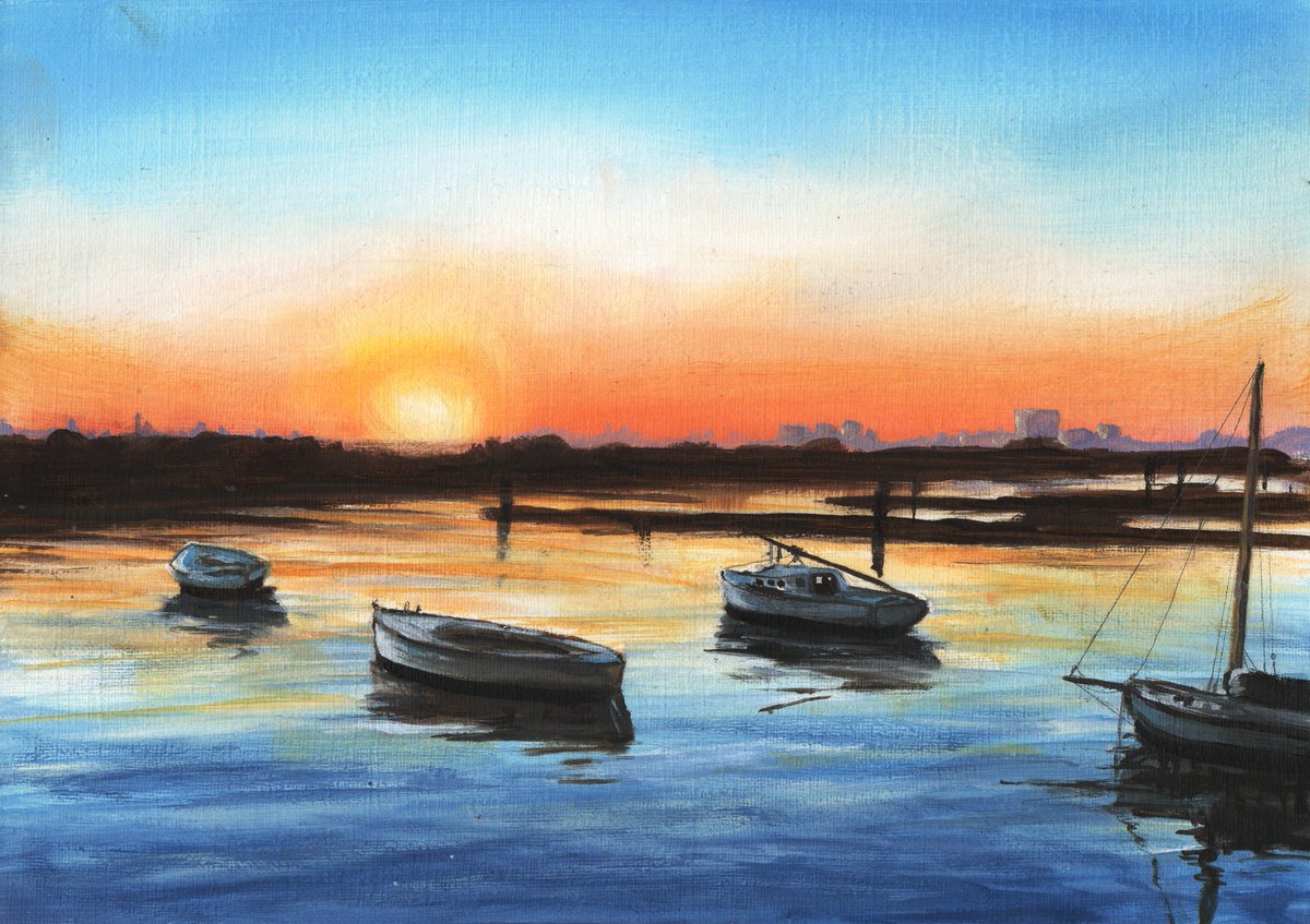 ArtToColourLife's tweet photo. Sydney Sunset ~ Painted at age 15 years of age by #Artist @Emspeakman! @Hobbycraft #ArtistToWatch #painting tips
https://t.co/KojHhduw1h https://t.co/DP5seMgguT