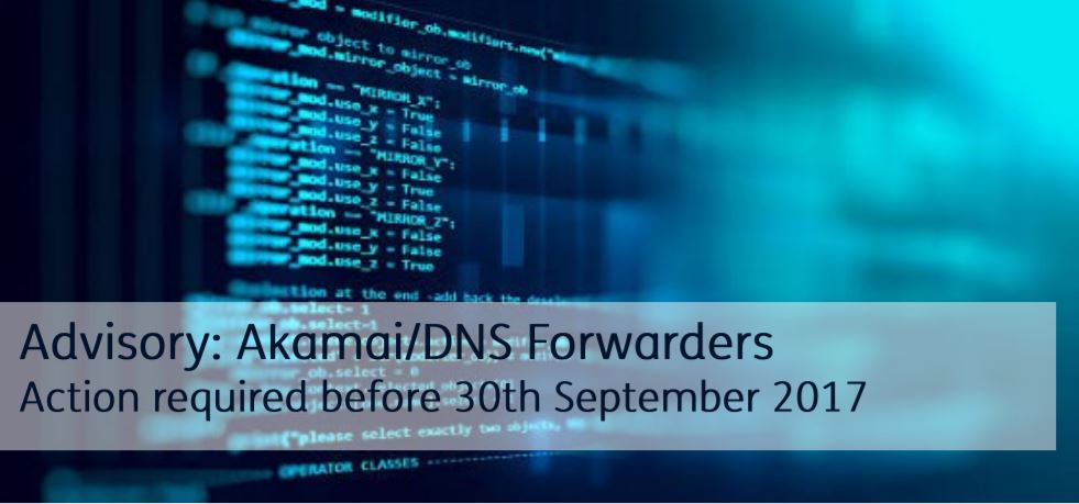 SchoolBroadband's tweet photo. ACTION REQUIRED BEFORE 30TH SEPTEMBER. Amend your DNS Forwarders now! https://t.co/MXLPCy6ch2 #DNSUpdate #Network #Akamai #Digital #Connect https://t.co/pwmNJJZH4H