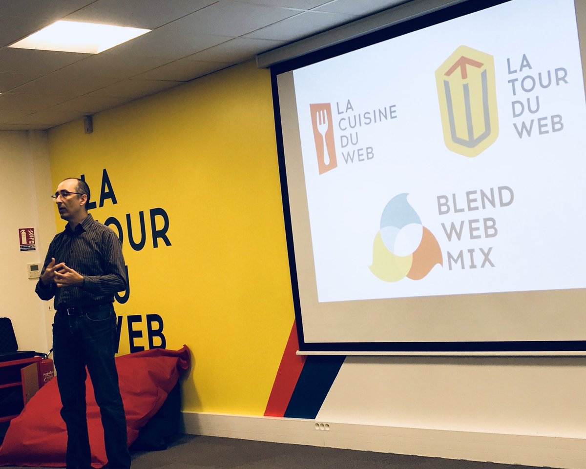 @JeanLouisBrunet nous présente la <a href="/LaTourDuWeb/">La Tour Du Web</a>, la @lacuisineduweb et le <a href="/blendwebmix/">BlendWebMix</a> - #digitalWeek @idrac_lyon @IDRAC_PGE