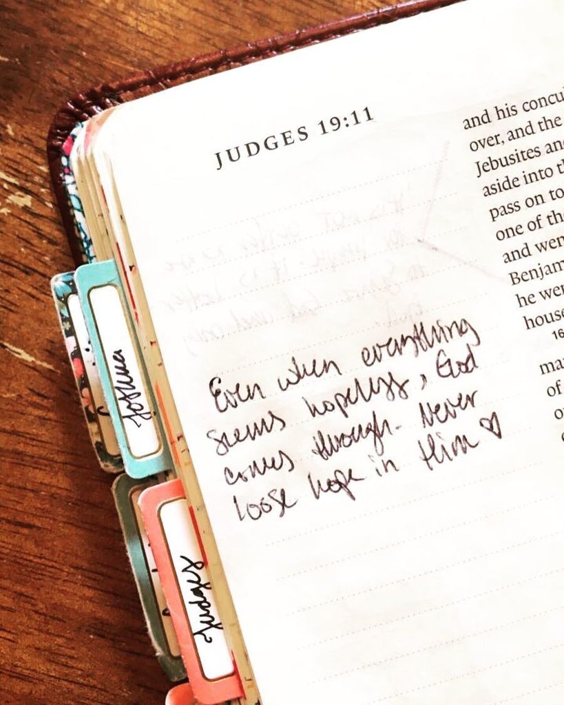 thejournalbible's tweet photo. This week I finished reading the Book of Judges. Wow there is some good stuff in there. One of the last notes I to… https://t.co/5eNbR0Peu9 https://t.co/9tW9UDu4Pl
