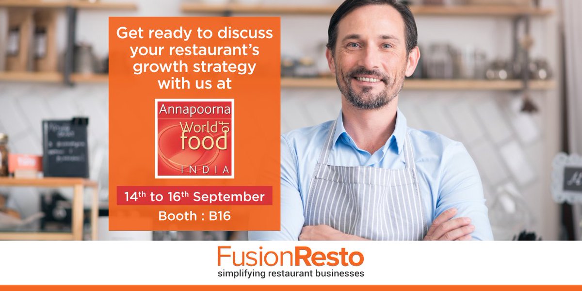 rancelab's tweet photo. Visit #FusionResto at #Annapoorna2017 #Mumbai & Learn how to streamline your #Restaurant Business & grow your revenues. https://t.co/6FBHBwGTug