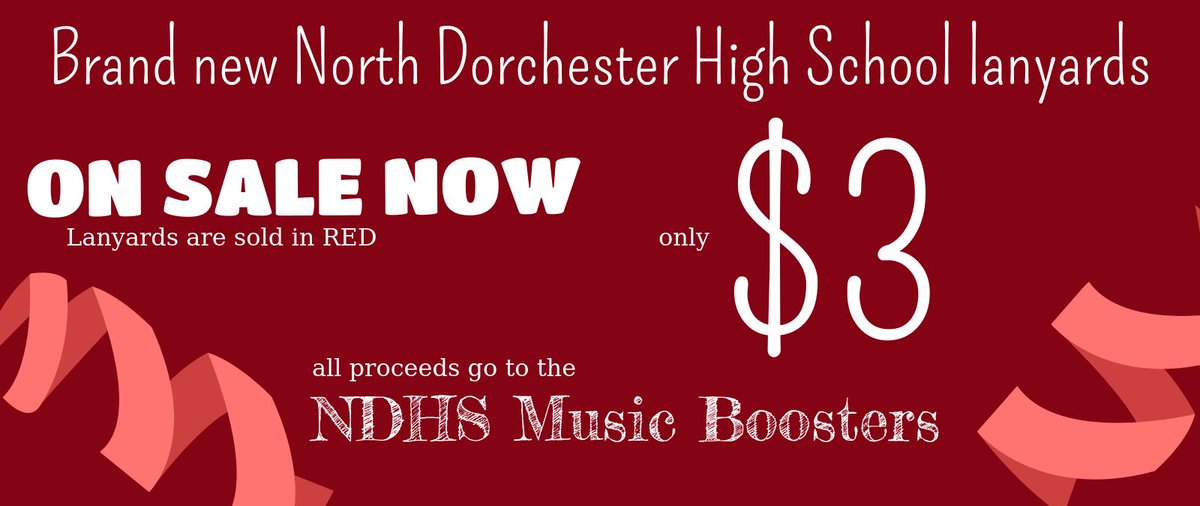 Get your new NDHS laynard and help support our Music Boosters!
#NDEagles #NDBand #fundraiser