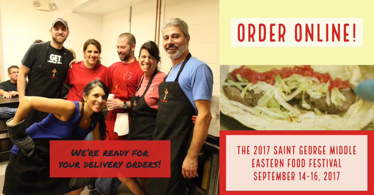 TOMMORROW! 🍽😎😎

WE'LL BRING THE FESTIVAL TO YOU! Place delivery orders today call, email, or our online order form
saintgeorgeonline.org/food-festival/…