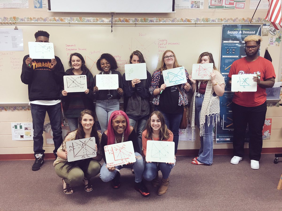 Practicing supply and demand graphs in 1st block. #wkhsecon <a href="/_realrosa_/">Kelli</a> <a href="/mads319/">maddie</a> <a href="/WJG_1/">LJ Gray II 🌎☄️</a>