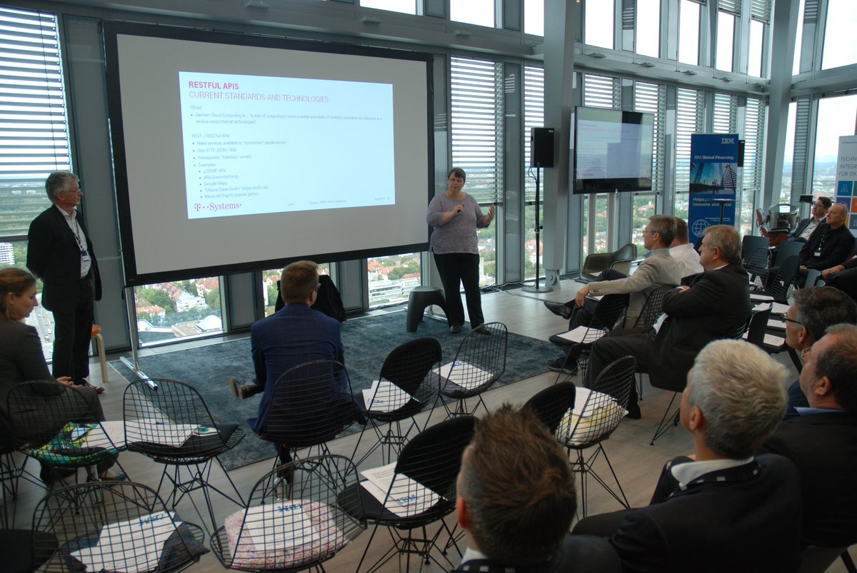 thomaswedel's tweet image. T-System&apos;s Beate Kawelke and Lutz Fielbrandt show how to implement modern #restfulAPIs on IBM Z mainframe technology at #trustIBMz event